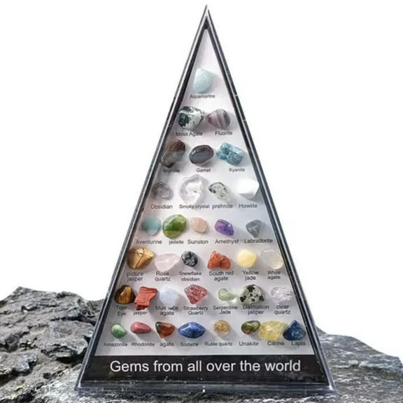 EOEMY Set Of 36 Rare Healing Crystal Natural Gemstone Reiki Chakra Collection Stone-Style 3- 36 Pcs/Set