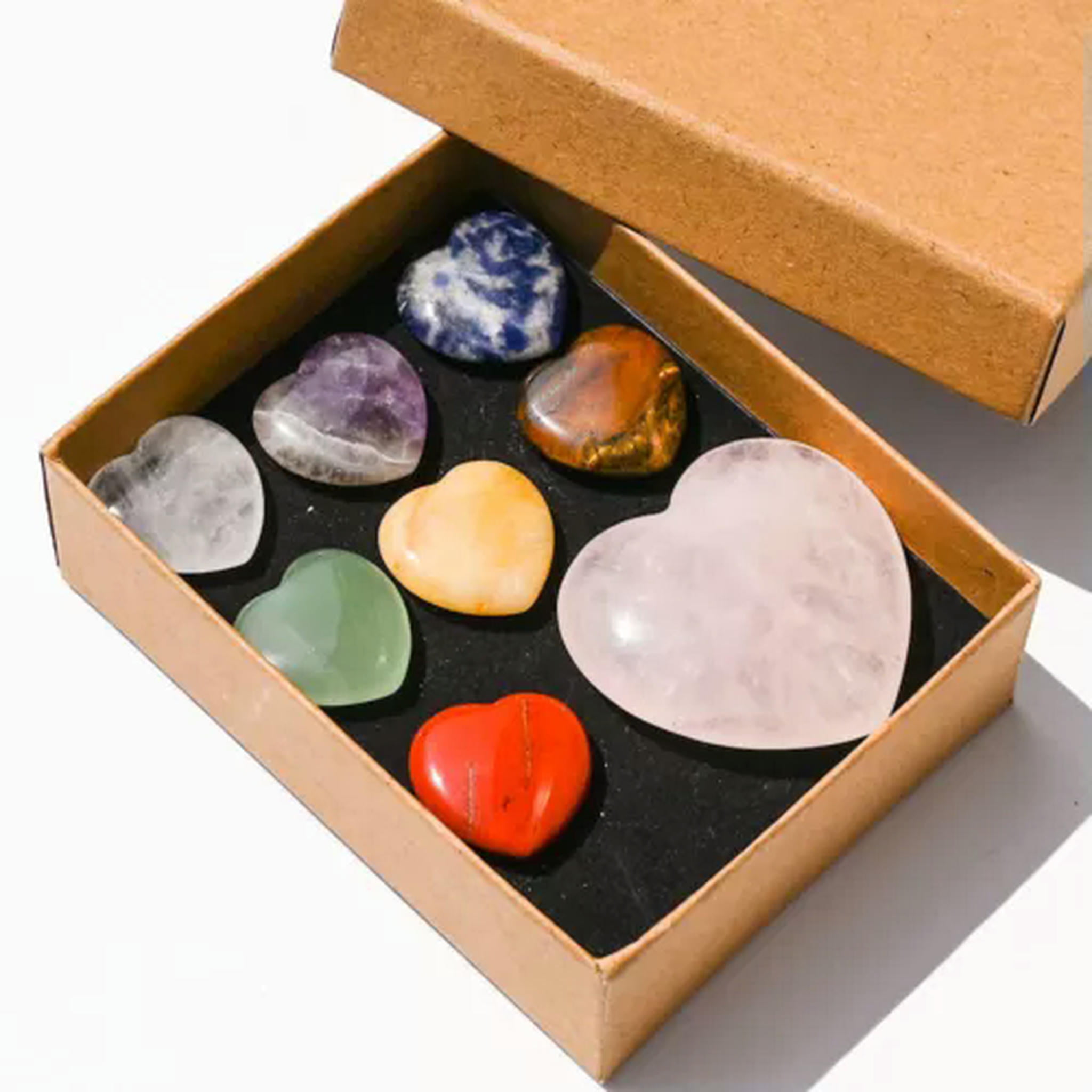 EOEMY Set Of 36 Rare Healing Crystal Natural Gemstone Reiki Chakra ...