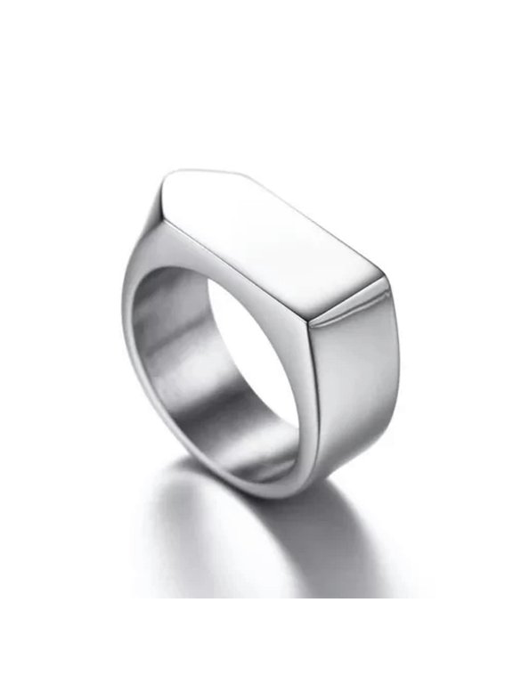 Silver/Gold/Black Bullet Head Arrow Ring Men'S 9mm Stainless Steel Band Sz 8-12