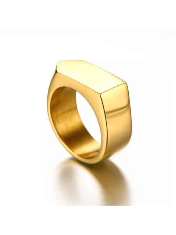 Silver/Gold/Black Bullet Head Arrow Ring Men'S 9mm Stainless Steel Band Sz 8-12