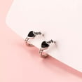 thumbnail image 1 of EOEMY Small 925 Sterling Solid Silver Crystal Flower Stud Earrings, 1 of 6