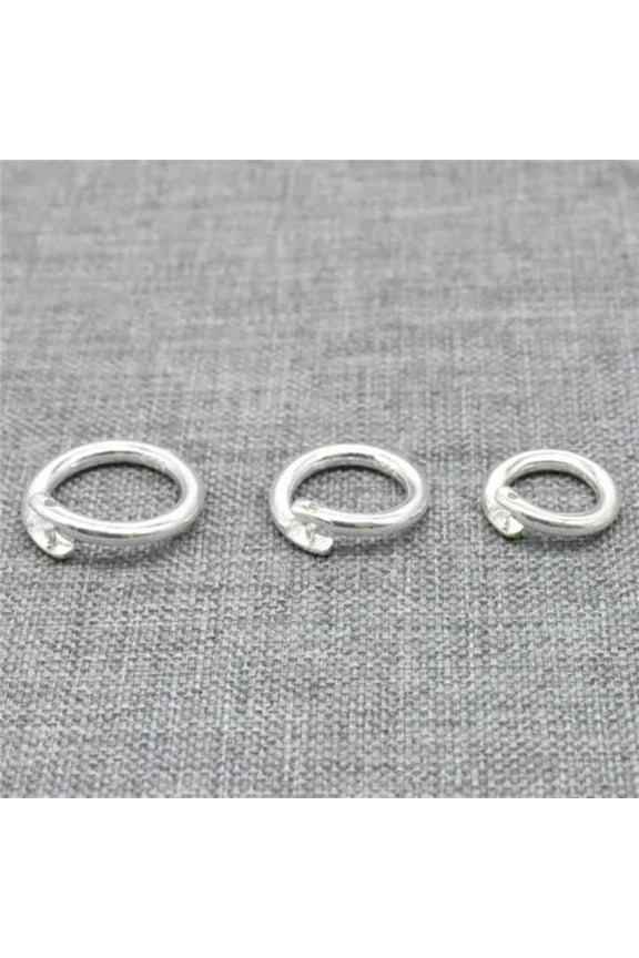 Sterling Silver Lock Jump Ring 6mm 8mm 10mm 12mm 14mm 925 Silver Locking Clasp-12mm(1 Pieces)