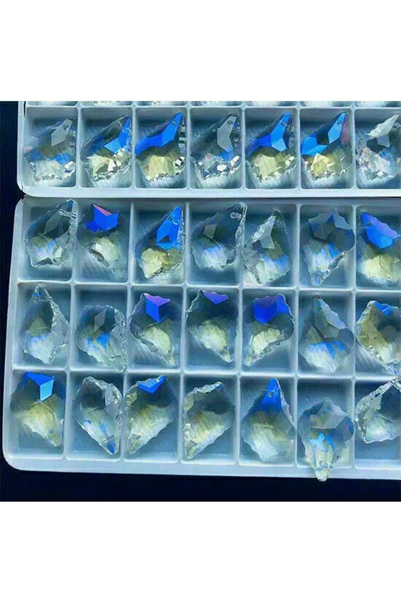 Suncatcher 60Pc Aurora Ab Maple Leaf Feng Shui Crystal Prism Chandelier Pendant