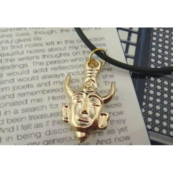 EOEMY Supernatural Inspired Dean'S Amulet Dean Winchester Pendant Necklace Double Face-Gold