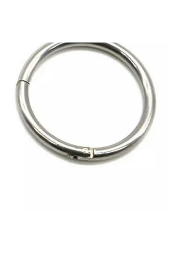 Surgical Steel Hinge Segment Nose Septum Clicker Ear Helix Tragus Ring Hoop Clip-Silver-8