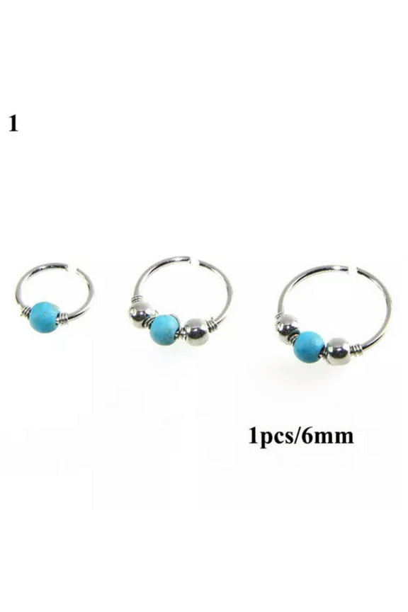 Surgical Steel Nose Ring Septum Clicker Hinge Segment Ear Helix Tragus Ring Hoop-1-10mm