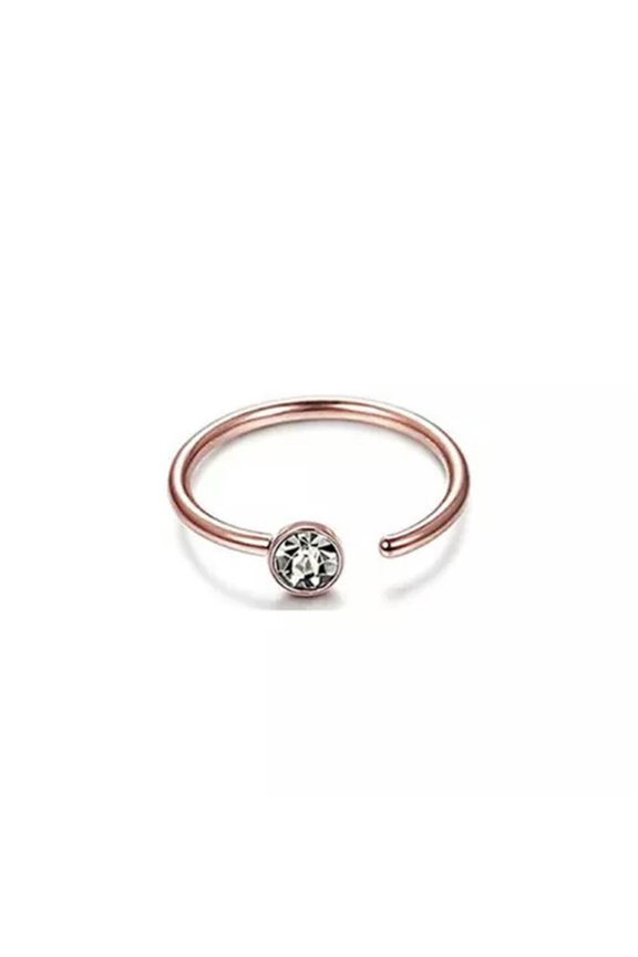 Surgical Steel Nose Ring Septum Clicker Hinge Segment Ear Helix Tragus Ring Hoop-O-8mm