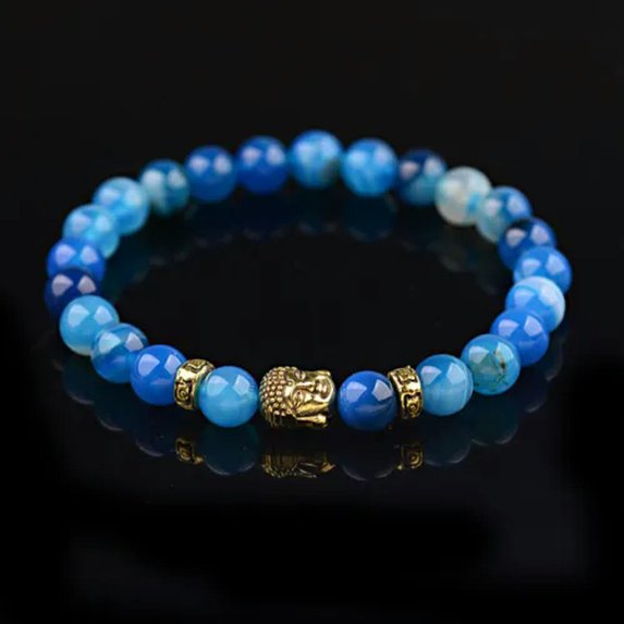 EOEMY Tibetan Beads Carve Mantra Bracelet Men Vintage Buddhist Meditation Jewelry-Style-2