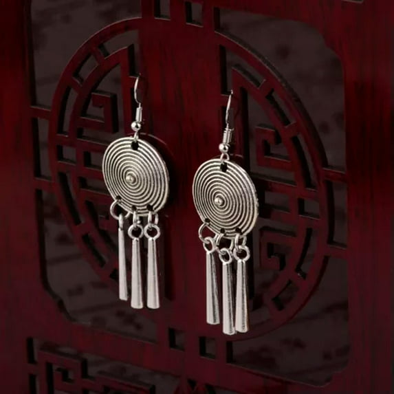 EOEMY Tibetan Silver Vintage Turquoise Women Fashion Jewelry Dangle Earrings Best Gift-4004-10
