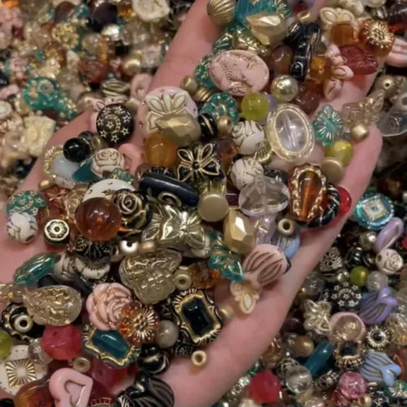 EOEMY Vintage Now Bulk Jewelry Bead Lot 130Pc All Brand New Untested 200+Mix And Match