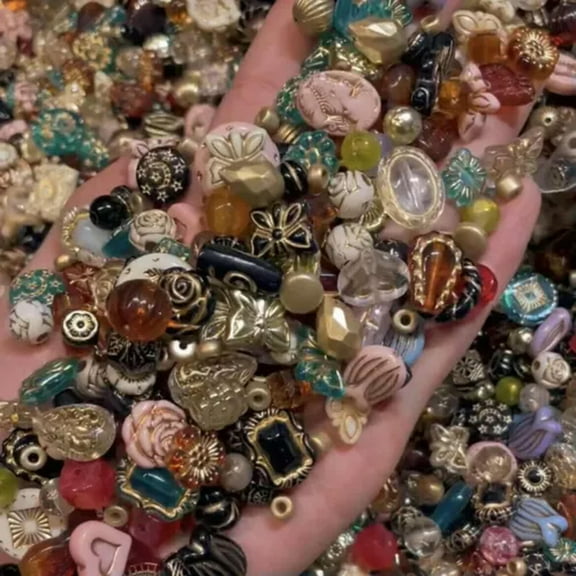 EOEMY Vintage Now Bulk Jewelrybead Lot 250Pcs All Brand New Untested 200+Mix And Match