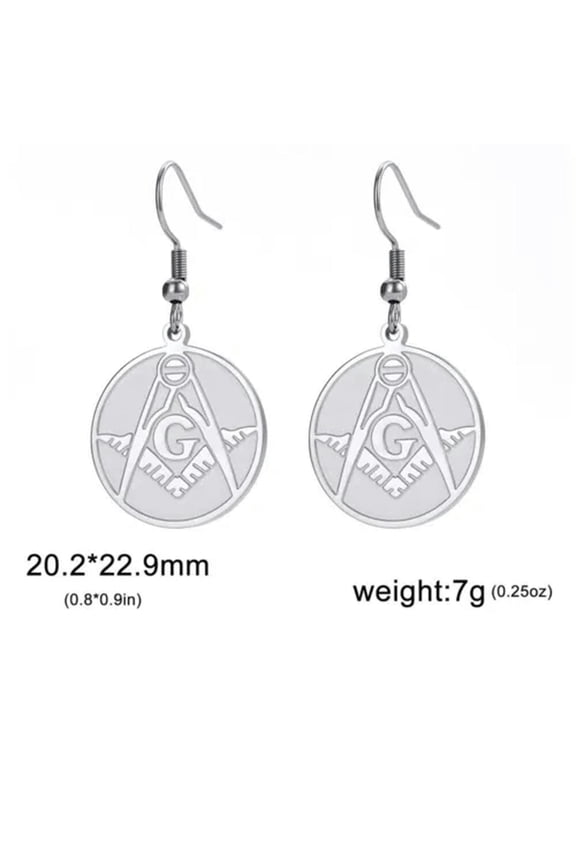 Vintage Pentagram Celtic Knot Earrings For Women Stainless Steel Pentacle Round
