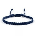 thumbnail image 1 of EOEMY Waxed String Bracelet Braided Thread Bangles Handmade Waterproof Knot Bracelets-Navy Blue, 1 of 9