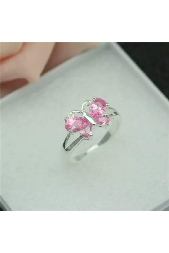 Wholesale 925 Sterling Silver Plated Women Fashion Butterfly Rings Hj 182-9