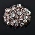 thumbnail image 1 of EOEMY Wholesale Czech Crystal Rhinestone Rondelle Loose Spacer Beads 4/5/6/8/10/12mm-#10 Coffee-8mm (50Pcs), 1 of 9