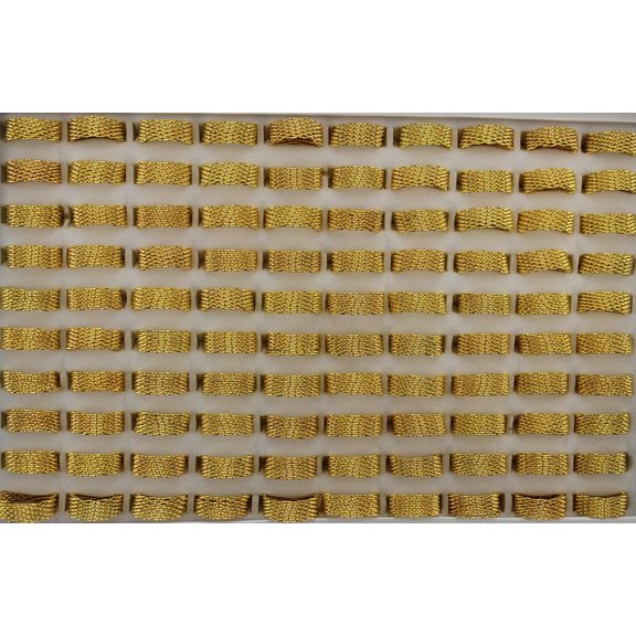 EOEMY Wholesale Lots 32Pcs Lady'S Classic Jewelry Gold Plated Alloy Simple Rings
