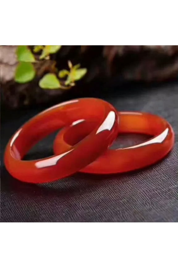 Women'S Jewelry Beauty Natural Red Agate Gem Bracelet 56-64mm-60-62mm