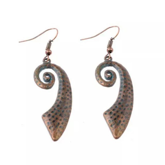 EOEMY Women Vintage Fashion Bohemian Boho Multi-Color Beads Dangle Alloy Drop Earring-637