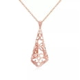 thumbnail image 1 of EOEMY Yellow Rose Gold Plated Necklace Pendant Drop 19 Inches 1mm Lobster Clasp B297-Rose Gold, 1 of 6