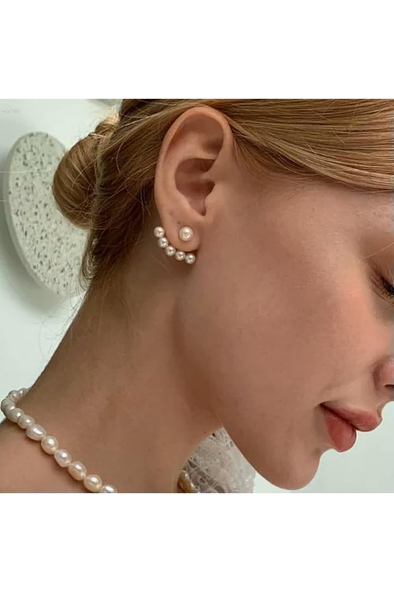 Zircon Claw Shaped Earrings Ear Cuff Ear Wrap Women Wedding Party Jewelry Gift-0-Pearl