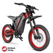 EOEO TWO EX1 3000W Electric Dirt Bike for Adults, 40MPH & 17 Off-Road tires, 48V 25Ah Battery, 50 Miles Range, Hydraulic Disc Brakes & Dual Suspension, UL2849