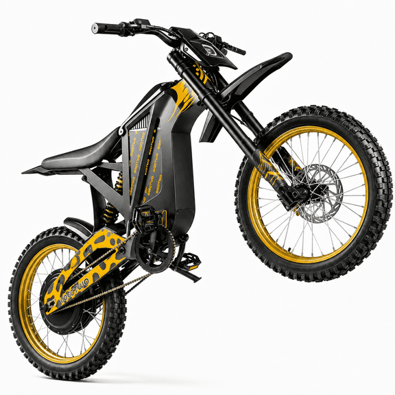 EOEOTWO EX1 Adult Off-Road Electric Bike, 3000W Motor & 40MPH Top Speed, 48V 25Ah Battery for 50-Mile Range, Dual Shock Dirt Bike with 17" Tires & Hydraulic Brakes UL 2849