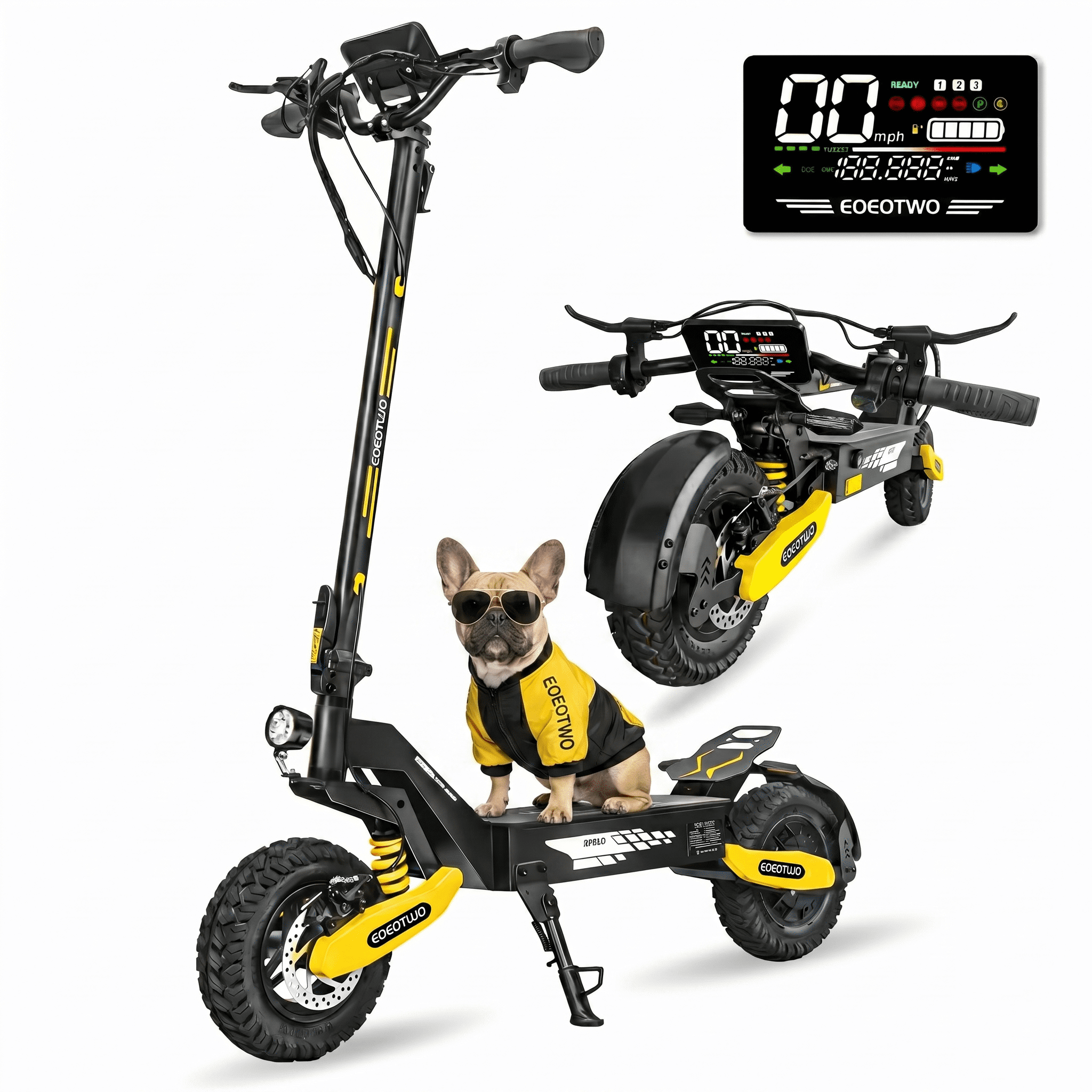 EOEOTWO Electric Scooter for Adults, 1200W Motor Fast Escooter, Up to ...