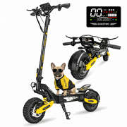 EOEOTWO Electric Scooter for Adults, 1200W Motor Fast Escooter, Up to 30 MPH & 40 Miles Long Range, 11" Off-Road Tires Foldable Commuter Scooter with Dual Disc Brakes & Suspension, UL 2272