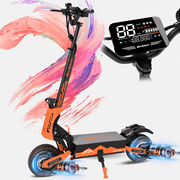 EOEOTWO GT08 5600W Dual Motor Electric Scooter for Adults, 50 MPH Fast All-Terrain E-Scooter with 46 Miles Range, 11" Off-Road Tires, Foldable, UL2272 Certified