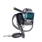 EOEOTWO Throttle with Start Switch & Key Lock for GT06 Electric Scooter, Sensitive Speed Control, Waterproof Interface, Anti-Theft Replacement Part