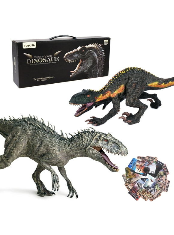 EOIVSH Large Dinosaur Toy Indominus Rex & Indoraptor,Realistic Plastic Jurassic Dinosaur & Dino Action Figures