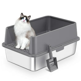 Cats Desire Disposable Cat Litter Boxes 10 Large Trays Tall 8.5 inches Each Tray Sustainable Clean Water Resistant Coating. Walmart