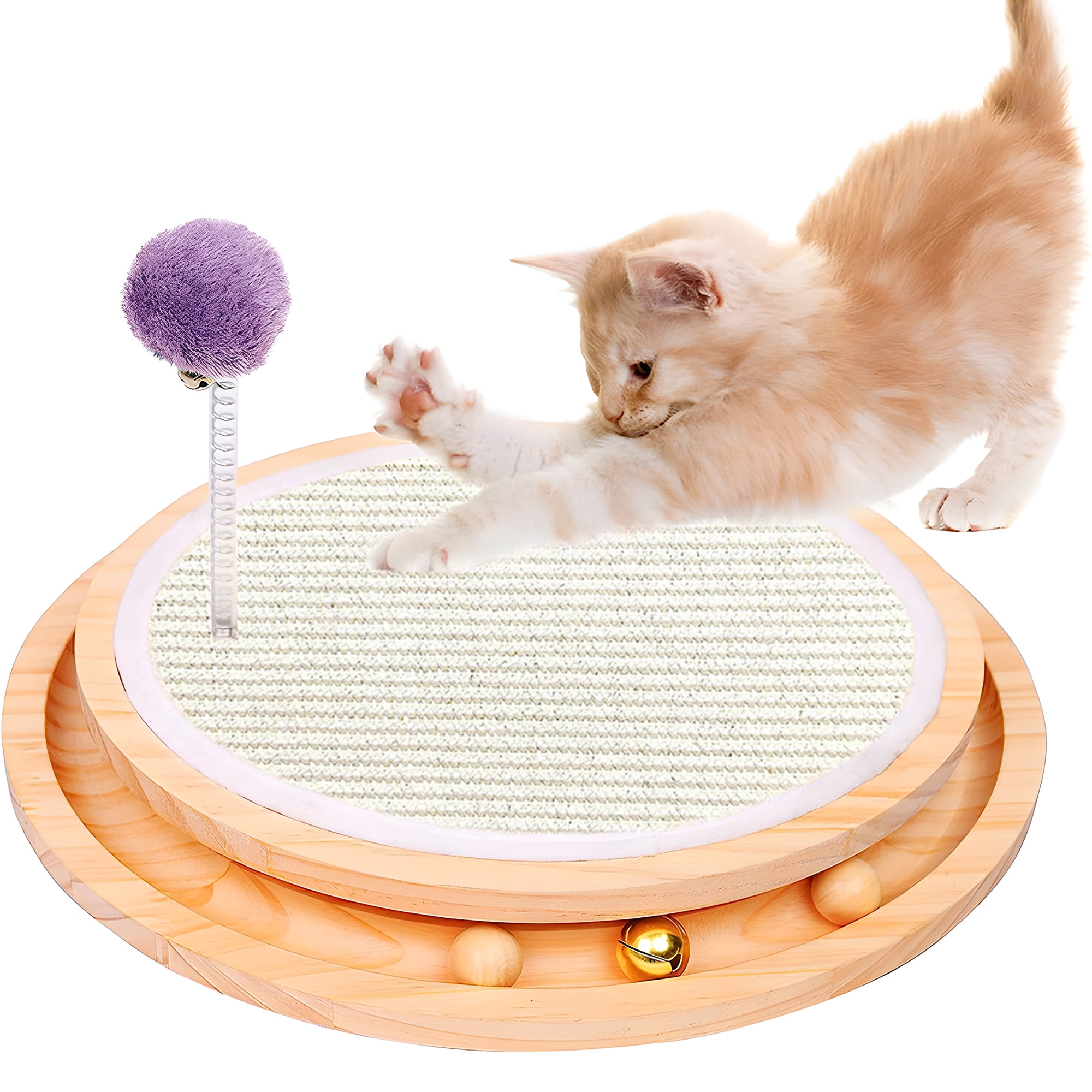 Nisrada Cat Scratcher 23.6 Inch Large L Shaped Wall Mounted Cat