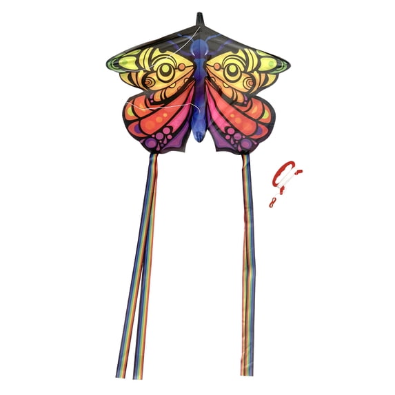 EOLO KITES Ready2Fly 23" Mini POP UP Kite, Butterfly. Reusable Tote Included