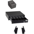 thumbnail image 1 of EOM-POS Square-Compatible POS Hardware Bundle: Cash Drawer, Receipt Printer, Mounting Brackets, 1 of 6
