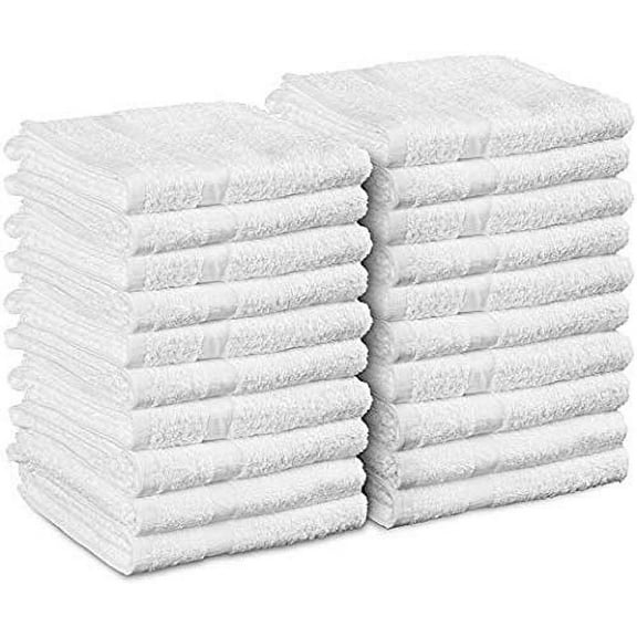 EOM Towels - 24 Pack - Cotton - 16 inches x 27 inches - Salon Towels - Gym Towel - Hand Towel - Ringspun-Cotton - Maximum Softness and Absorbency, Easy Care