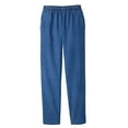 thumbnail image 1 of EOM Womans Pull On Side Pockets Full Elastic Waist Jeans (Indigo, L), 1 of 3