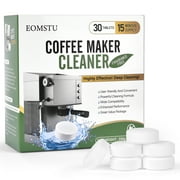 EOMSTU Coffee Maker Cleaner Tablets Espresso Machine Effortlessly Zero Limescale 30 Pack