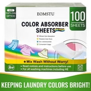 EOMSTU Color Absorber Sheets Unscented Dye Catcher, Fragrance Free, 100 Count