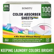 EOMSTU Color Absorber Sheets Unscented Dye Catcher, Fragrance Free, 100 Count