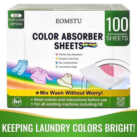 EOMSTU Color Absorber Sheets Unscented Dye Catcher, Fragrance Free, 100 Count price history and forecast - EOMSTU