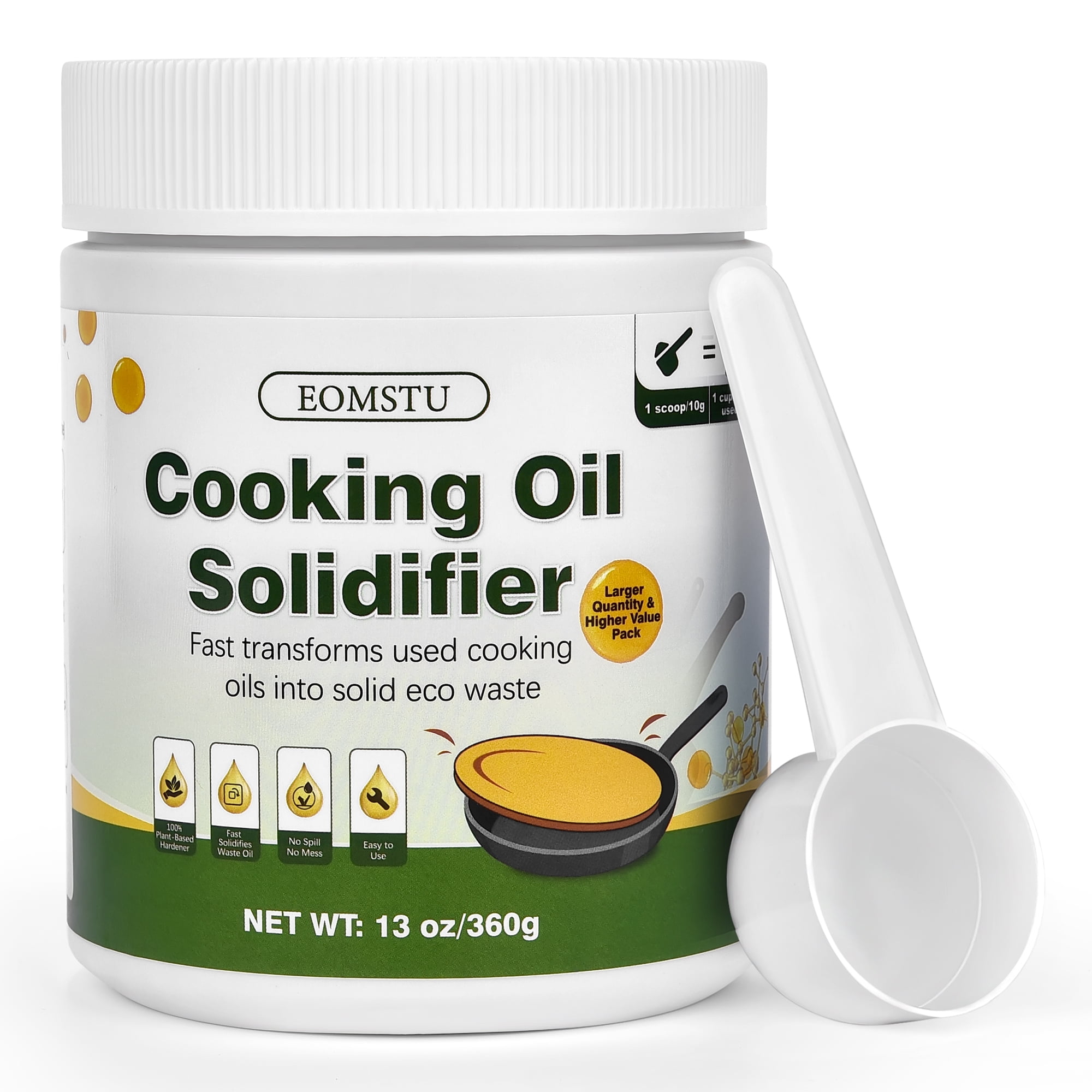 EOMSTU 13oz Plant-Based Cooking Oil Solidifier Pow