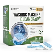 EOMSTU Washing Machine Cleaner Tablets Fragrance Free All Washing Machine Deep Cleaning Including HE - 30 Tablets 15 Month Supply