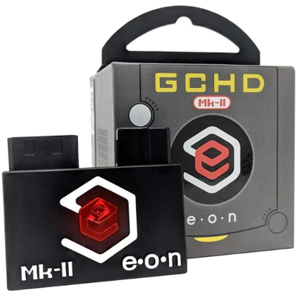 EON GCHD MK-II HD Adapter Plug and Play HDMI Converter Video Enhancer for Nintendo Gamecube Console - Black