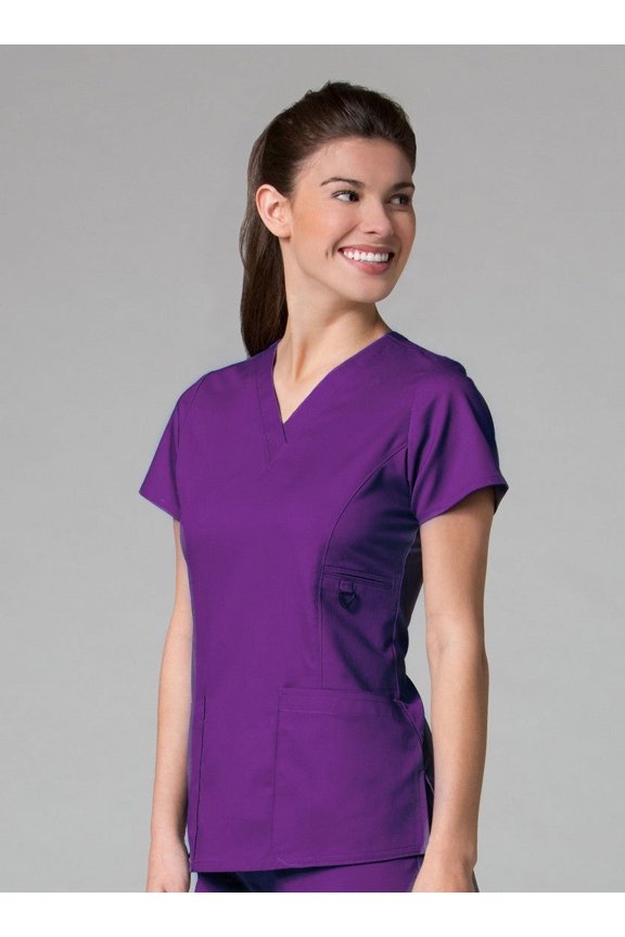 EON Women's COOLMAX® V-Neck Solid Scrub Top