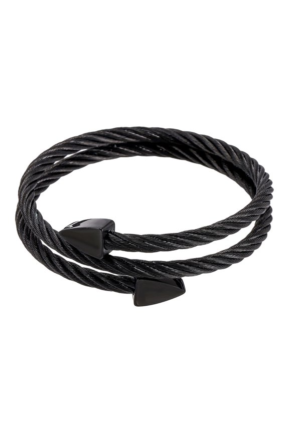 Bracelets for Women Titanium Steel Bracelet Men'S Trendy Triangle Multi Layer Jewelry Opening Couple Bracelet