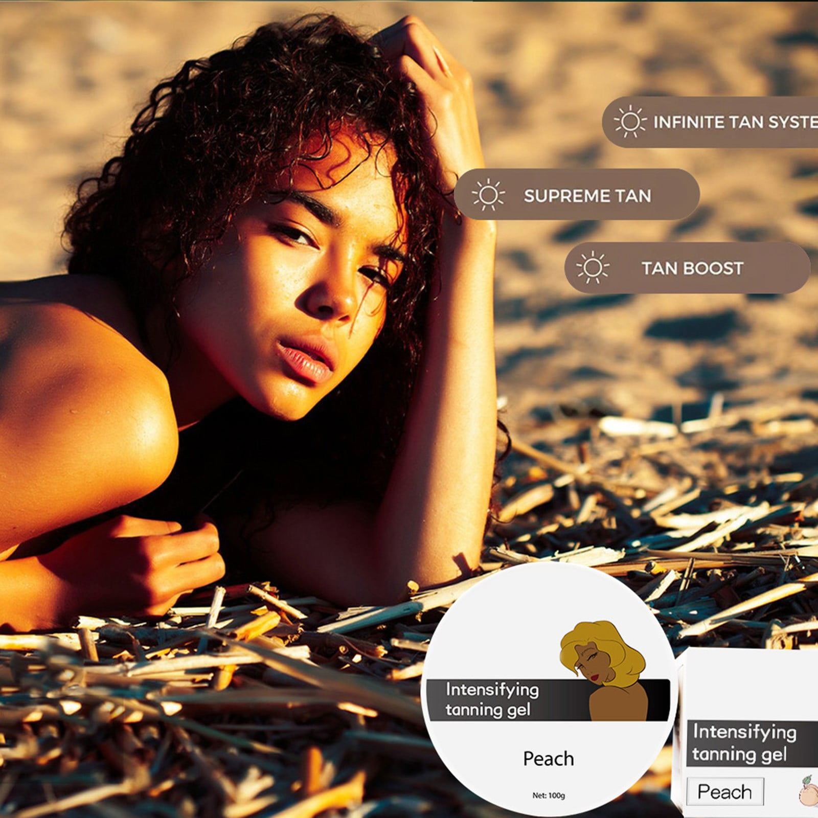 EOND Tanning Gel Summer Beach Tanning Aid Tanning Milk Bronzer Sunburn