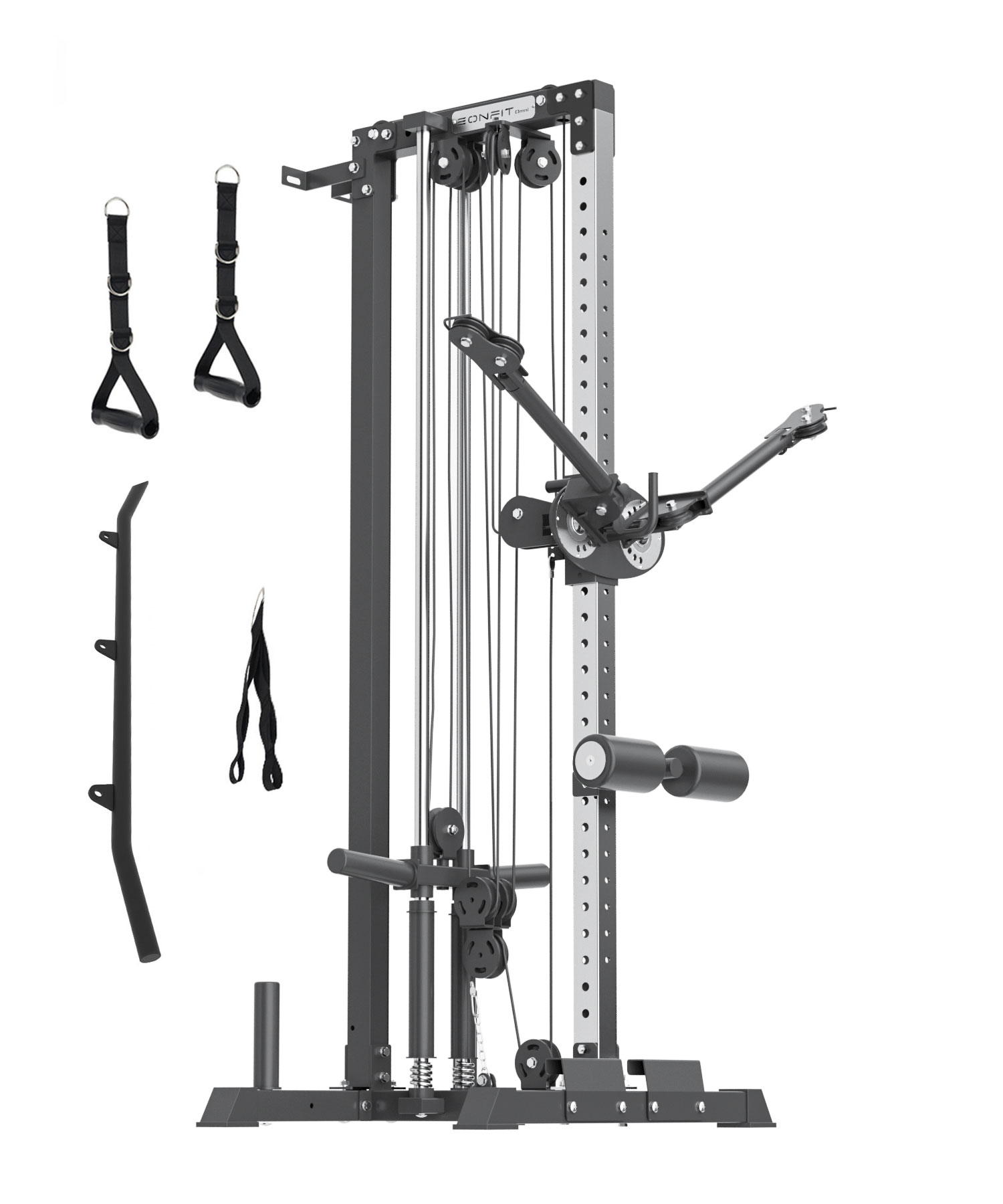 Valor Fitness LAT Pull Down Cable Machine - Wall Mount - 16 Adjustable ...