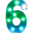 thumbnail image 1 of EONQY Alphabet Letter Lamp, Colorful Light up Letters Led Marquee Letter Lights Battery Powered Light Up Number Sign Night Light for Party Christmas Lamp Home Bar Decoration, 1 of 7