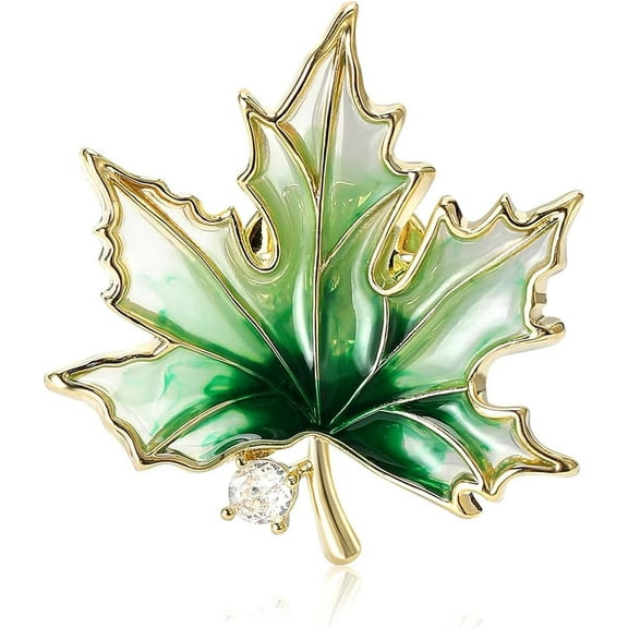 EONQY Brooches for women, Rose Floral Brooch, Maple Leaf Brooch, Rhinestone brooch pins, Elegant Gold Crystal Floral Wedding Bouquet Brooch